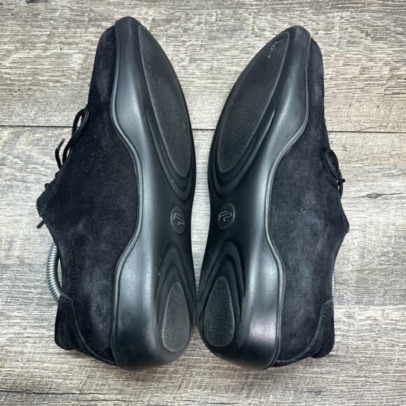 Footprints By Birkenstock Womens 38/245 US 7.5-8 Black Suede Padua Lace Shoe - Picture 9 of 16